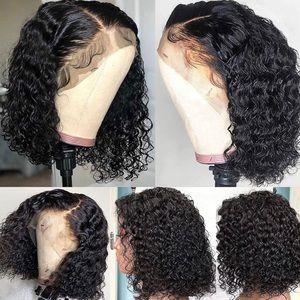 14” Water WaveWet and Wavy 100% Human Hair 13x4 Lace Front Wig Item#59
